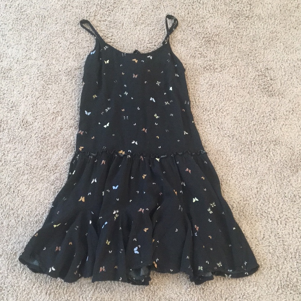 Black juniors butterfly dress